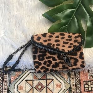 Henri Bendel Leopard Print Wristlet